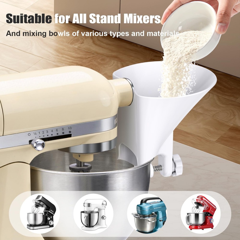 Flour Funnel for Kitchen Aid Mixer,KitchenAid Accessories and Attachments for...