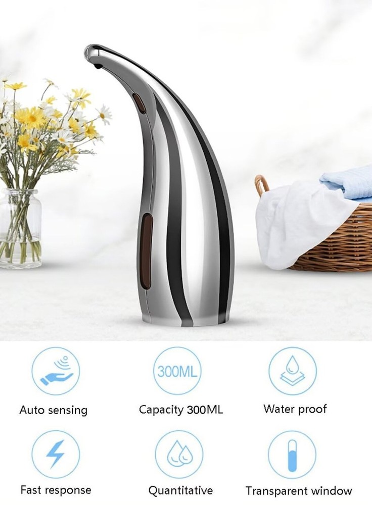 Soap Dispenser,Touchless Bath Kitchen Countertop Automatic Soap Dispenser wit...