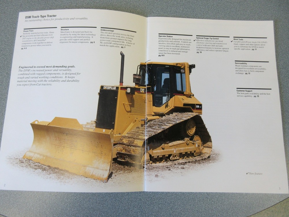 Caterpillar D5M Crawler Dozer Brochure 20 Page