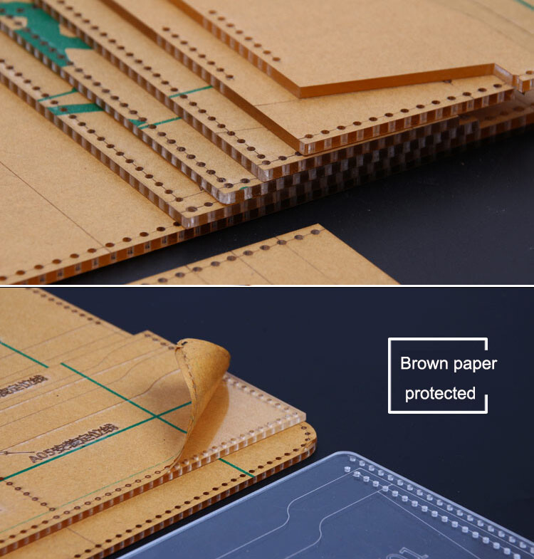 Acrylic Template Pattern For messager shoulder bag leather craft pattern YKL-99