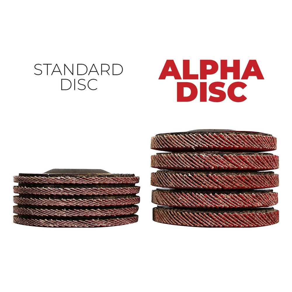 5 Pack - 4.5" x 7/8" XL 60 Grit High Performance Ceramic BHA Alpha Flap Discs
