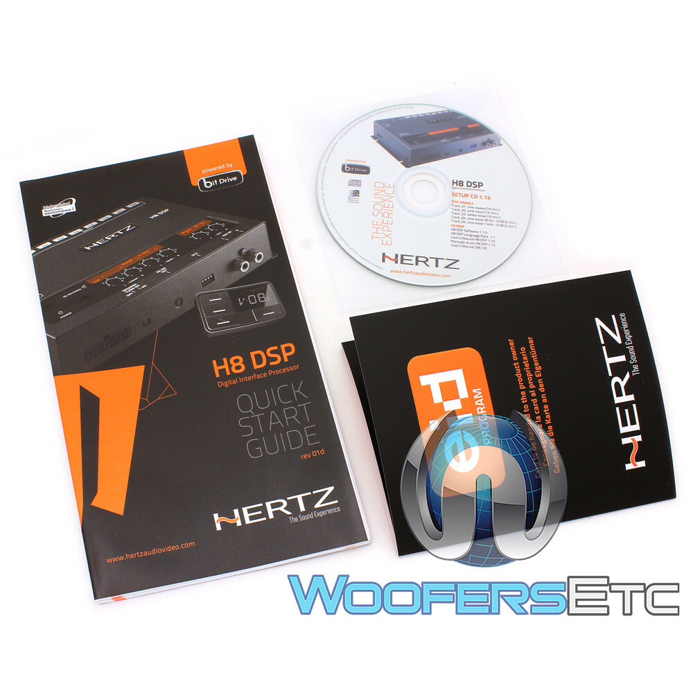 HERTZ H8 DSP DRC DIGITAL INTERFACE SOUND PROCESSOR 8 PRE OUT 31 BAND EQUALIZER