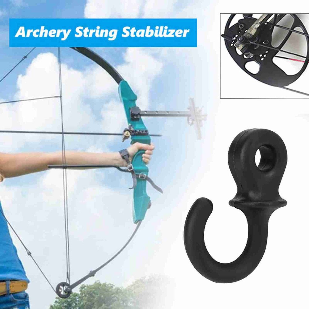 4Pcs Durable Rubber Compound Bow String Stabilizer Vibration Damper Shock
