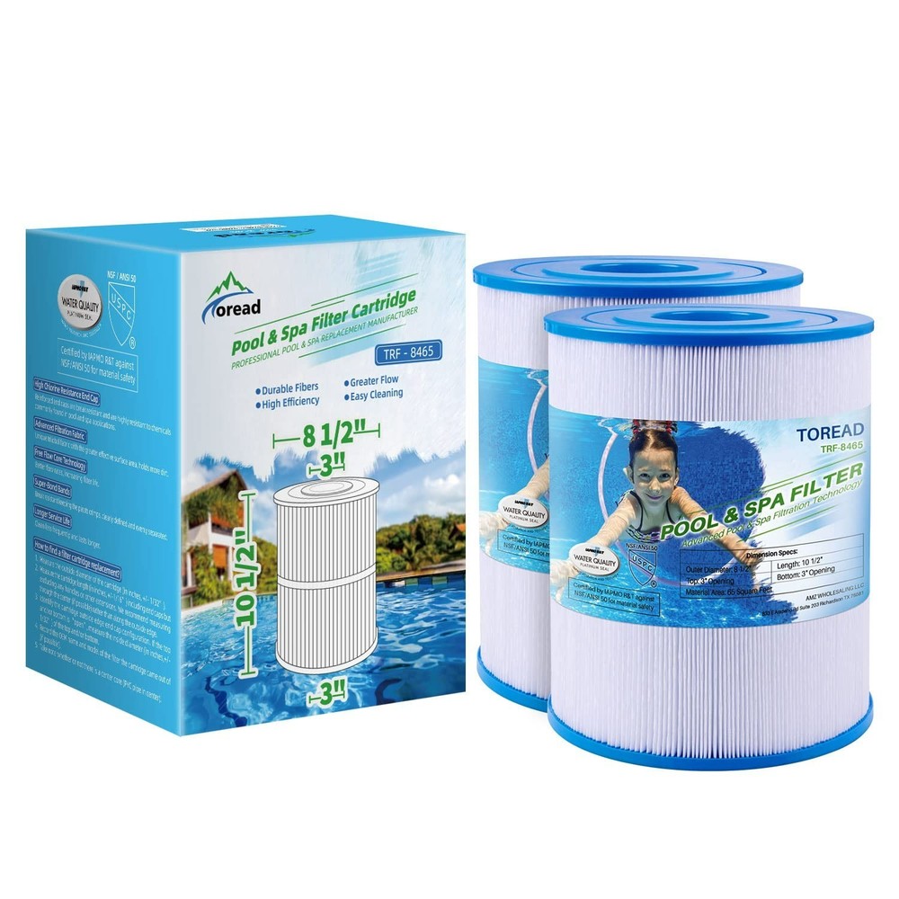 TOREAD NSF-50 Certified Watkins 31114 Replacement Tiger River Spa Filter, 2PACK