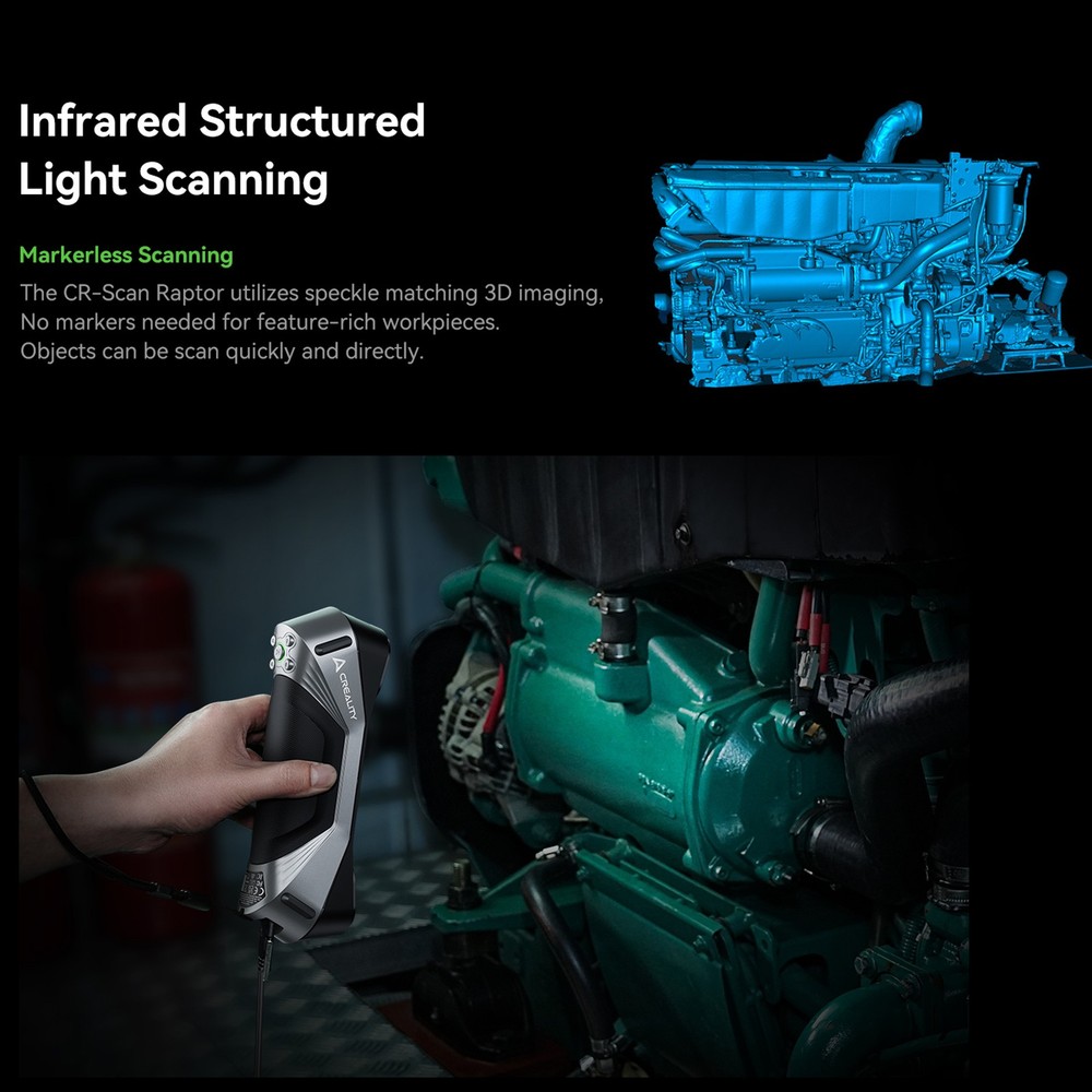 3D Scanner For 3D Printing Reverse Engineering Handheld Scanner❀