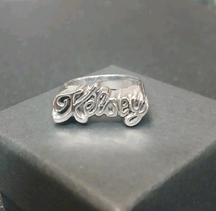 Kelsey Handmade Silver Ring Size 8