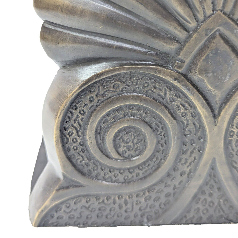 Solid Brass Letter Holder Entry Table Chateaucore Vintage Palmette Files Desktop