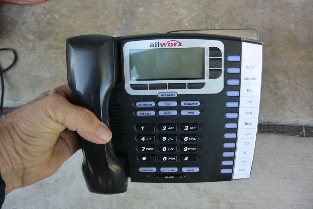 ALLWORX 9212 VOIP DISPLAY OFFICE PHONE WITH STAND