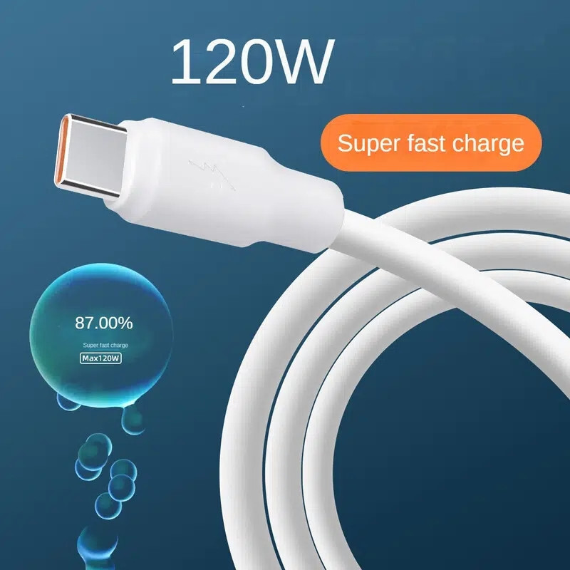 USB Cable 120W Type C Cable 6FT For Android Super Fast Charge USB to C Cable