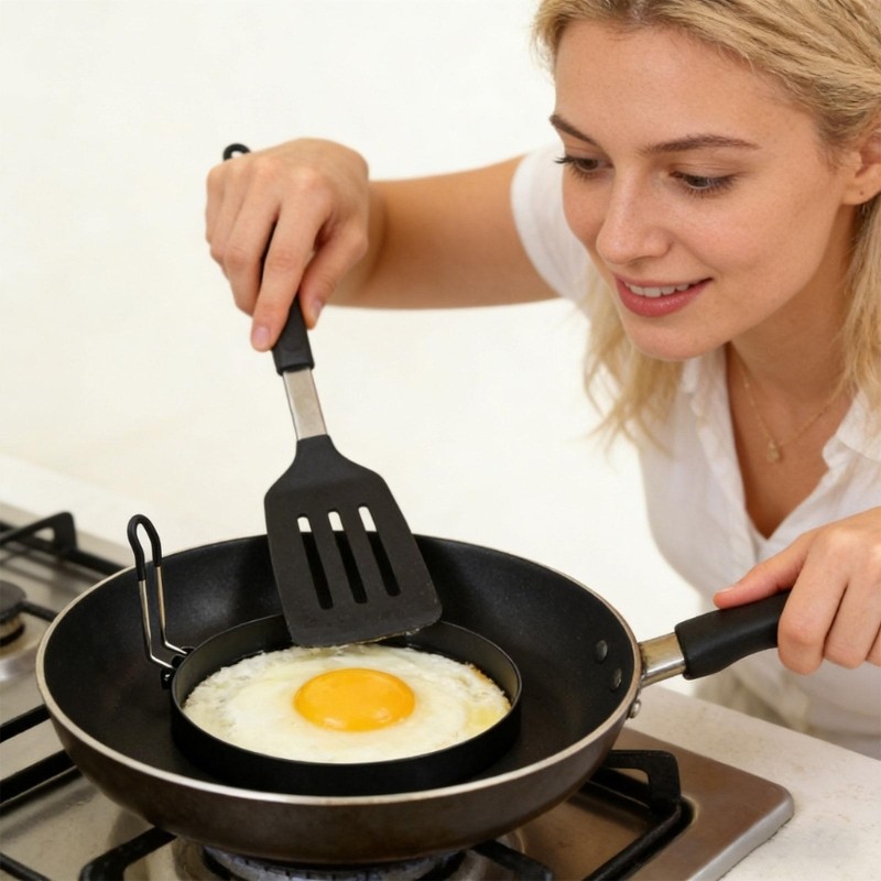 2Pcs Kitchen Eggs Molds Perfect For Making Round Eggs And English Muffins
