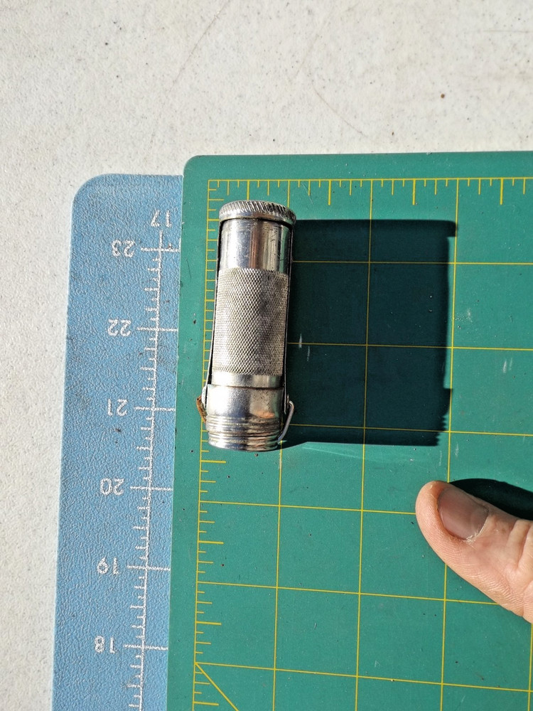Vintage Metal Match Safe Holder Hong Kong