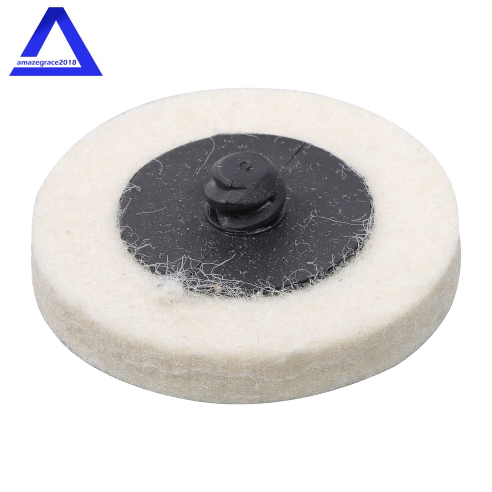 30Pack 2" Compressed Wool Fabric Sanding Discs Buffer Pad Holder w/ 1/4" Shank