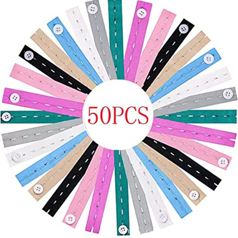 50Pcs Clothes Storage Elastic Band, Self-Adhesive Roll Binding Belt for Cloth...