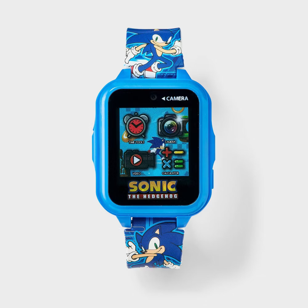 Boys' Sonic the Hedgehog Light Up Interactive Watch - Blue