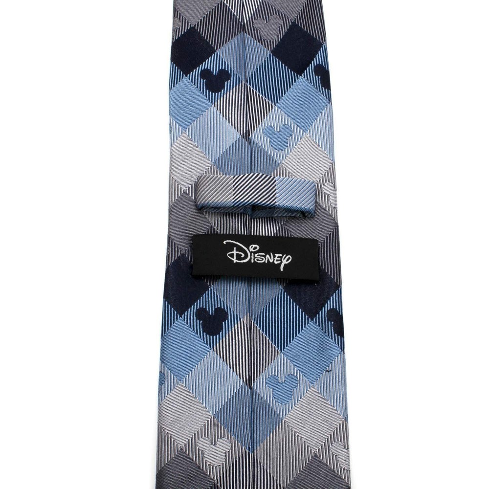 Disney Mickey Mouse Blue Plaid Mens Tie