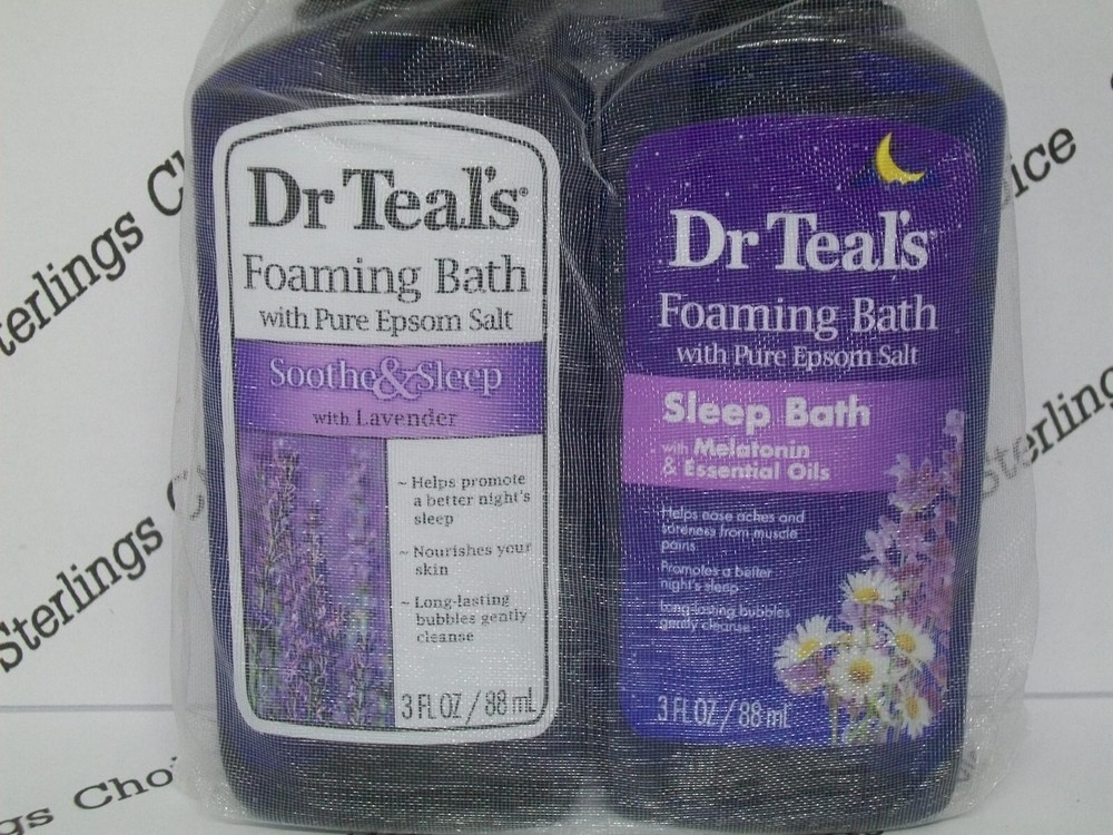 Dr Teals Foaming Bath Soothe & Sleep / Sleep Bath 3oz each