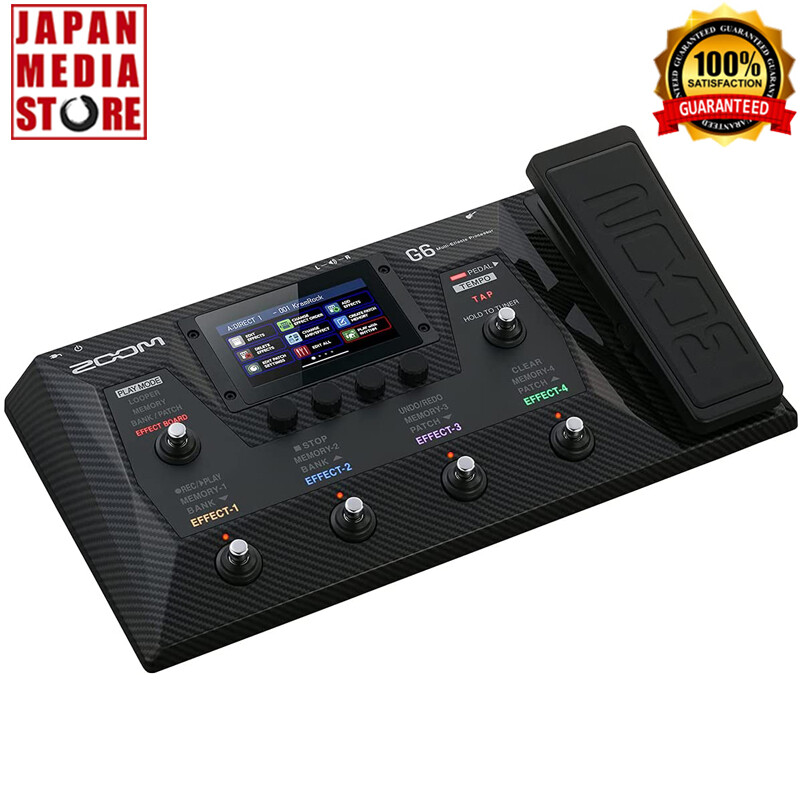 ZOOM G6 Multi-Effects Guitar Processor with Expression Pedal LCD Touchscreen NEW