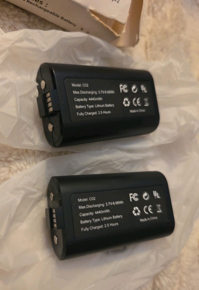 2Pack Lithium Rechargeable Xbox Controller Battery Pack for Xbox One/Xbox Series