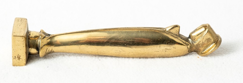 Vintage brass wax seal stamp