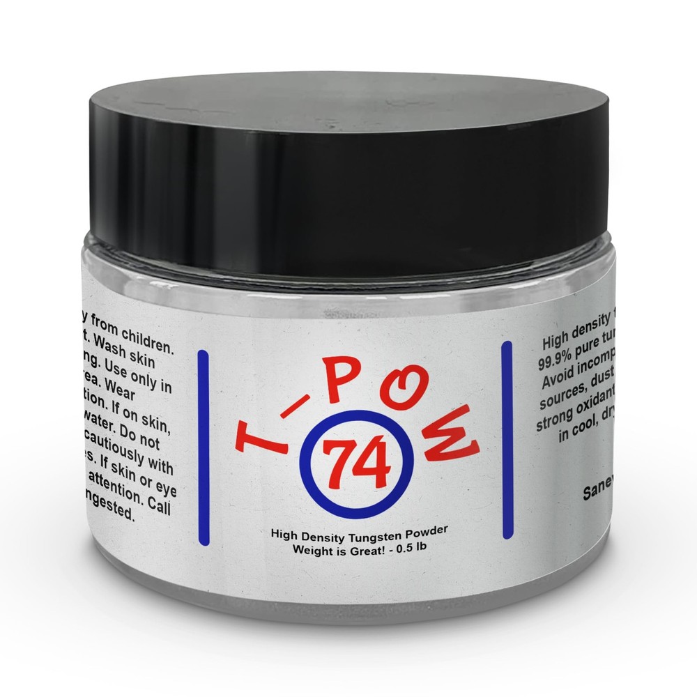 Tungsten Powder High Density Over 99.9 Purity 0.5 Lb