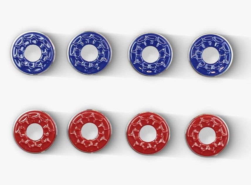 Bluewave Challenger SHUFFLEBOARD TABLE SET 4 Blue ,4 Red Pucks