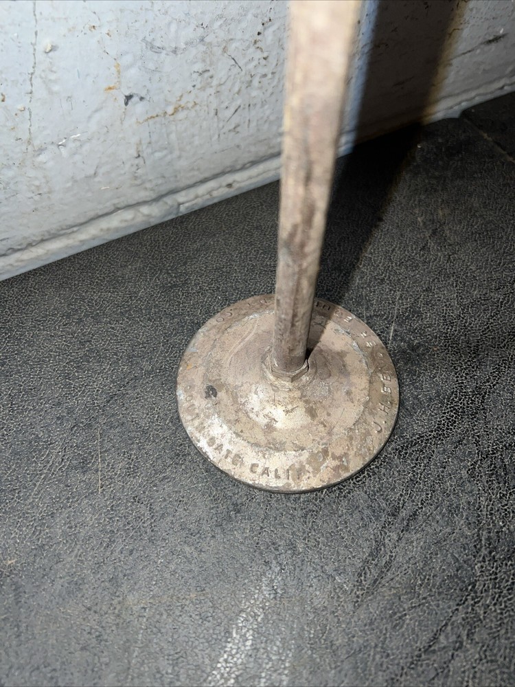 JH BENDER ALIGNMENT TOOL ADJUSTABLE METAL STAND COLLECTIBLE MAN CAVE GARAGE