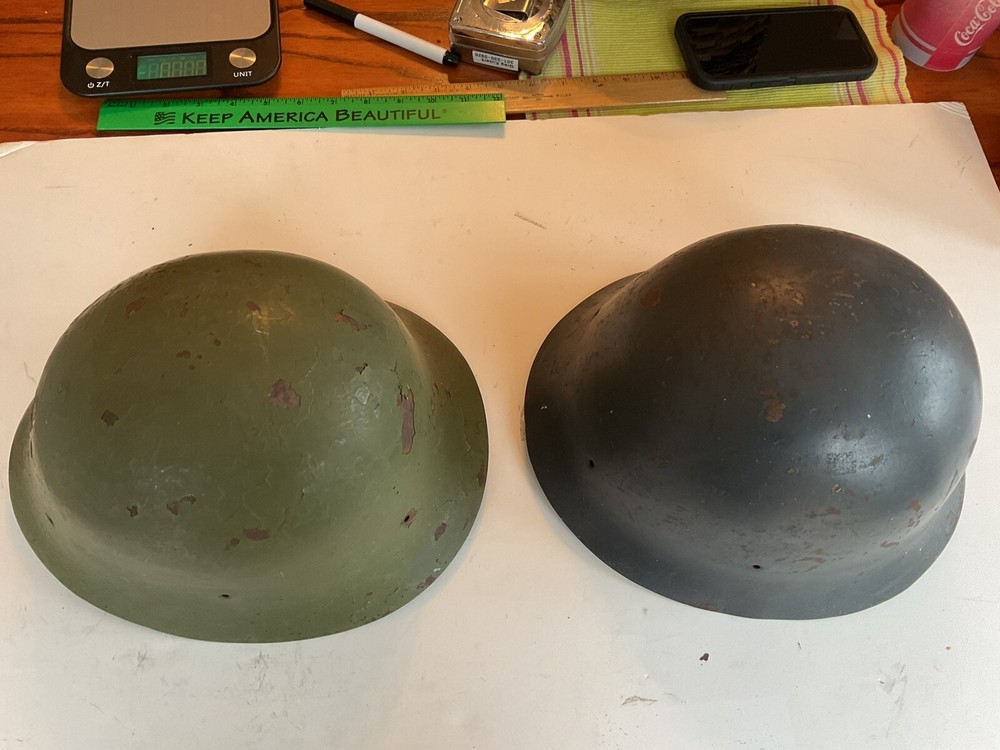 2 Military Helmets