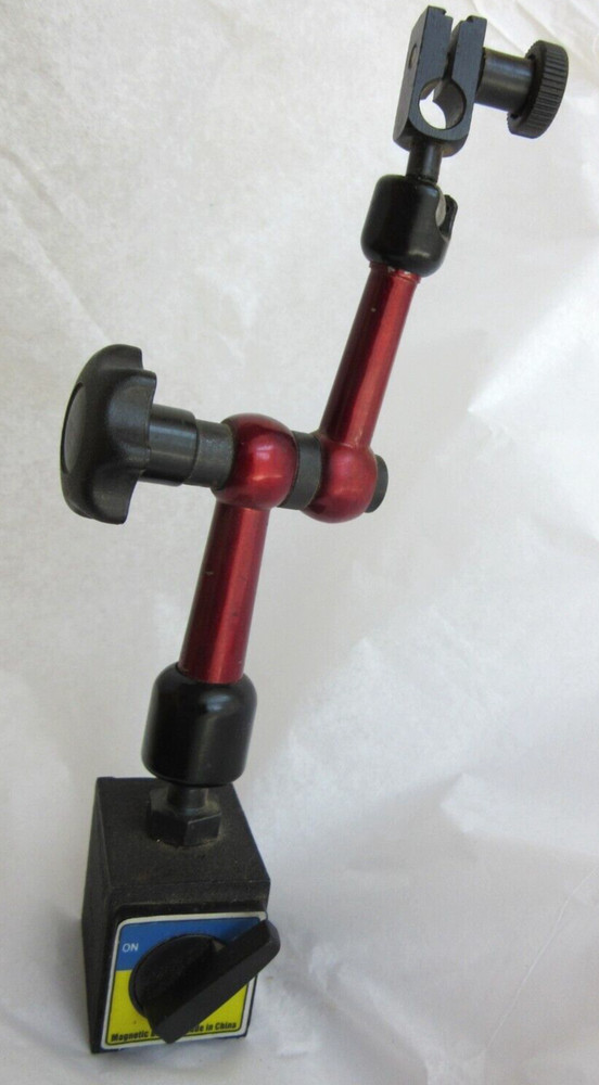 Magnetic Base Adjustable Metal Test Indicator Holder Digital Level 7-3/4"
