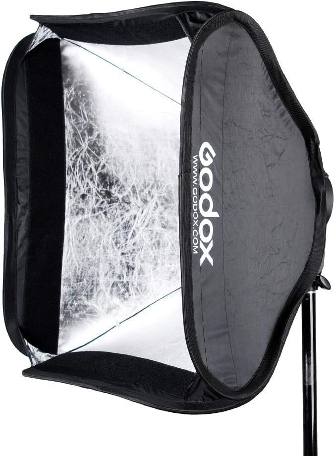 Lightweight 32" Softbox Grid with Speedlite Bracket for Versatile Photography