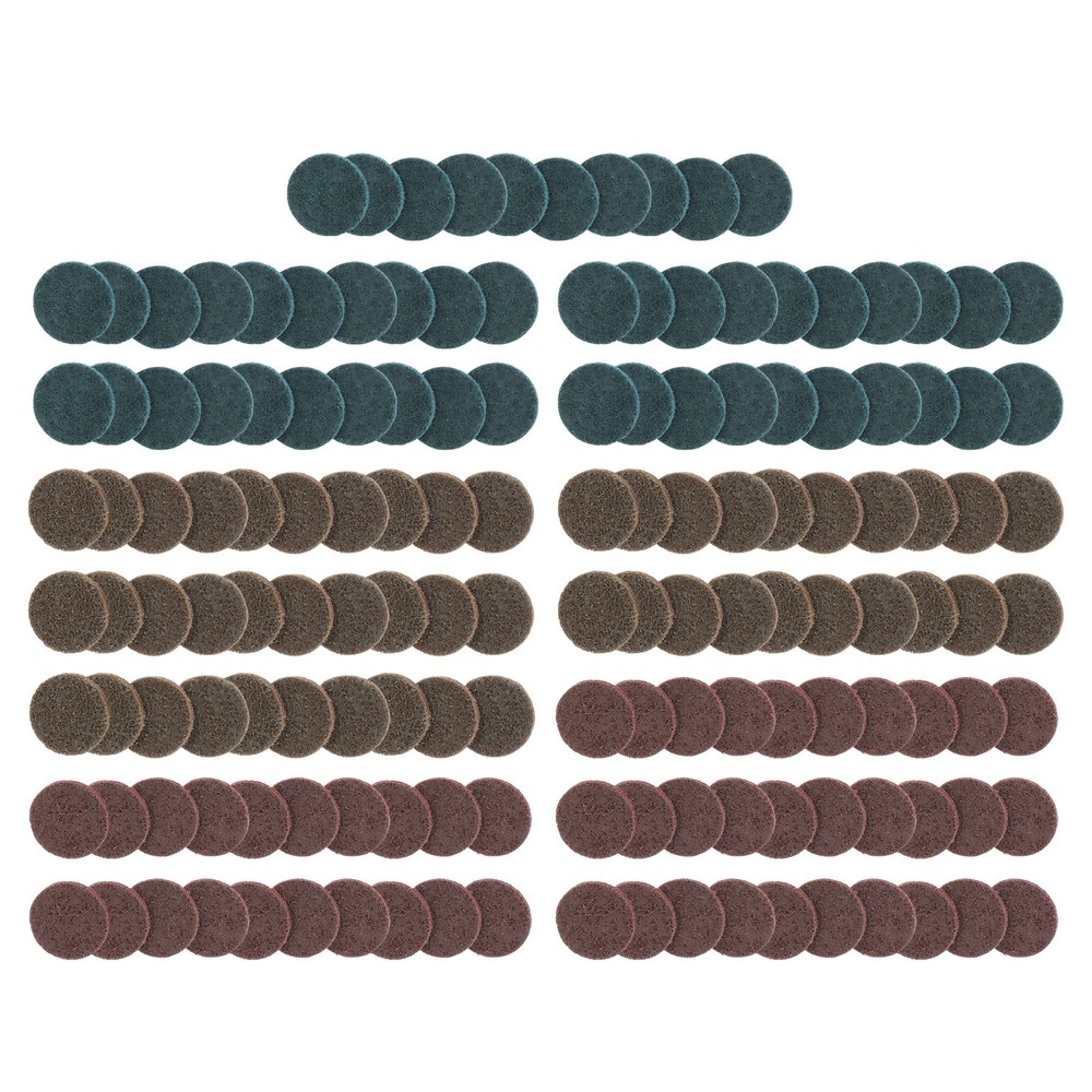 2 Inch Fine Medium and Coarse Quick Change Torque Sanding Discs Set - 150 Pack