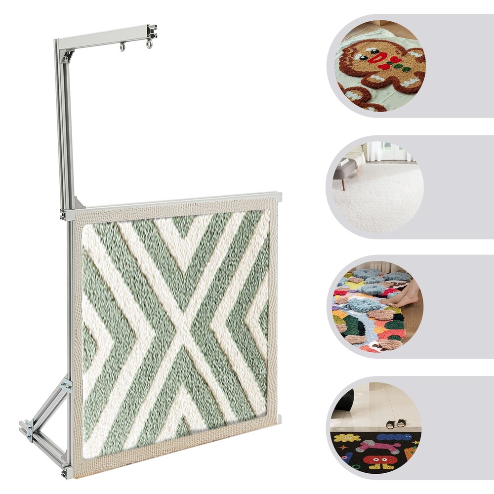 27.55inch Silver Tufting Frame Rug Tufting Frame Aluminium Alloy Tufting Frame