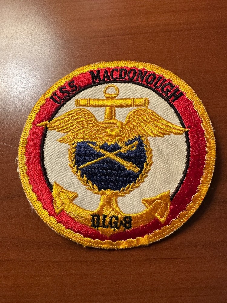 Vintage US Navy USS Macdonough DLG-8 Ship Patch