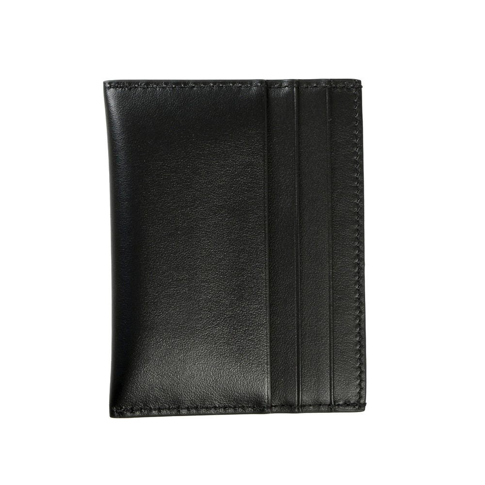 Givenchy Men's Black 100% Leather Logo Print Card Case