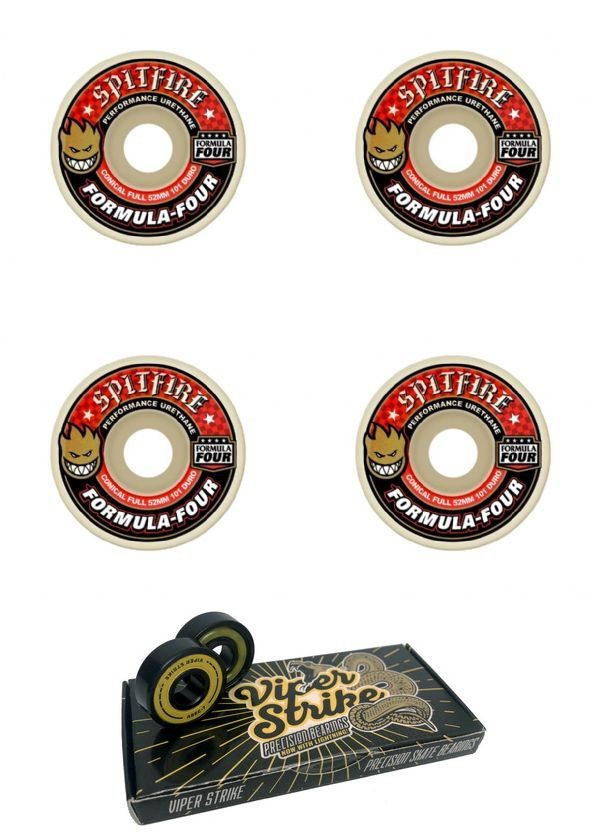 Spitfire Wheels Formula Four Conical Full Skateboard Wheels - 58mm 101a
