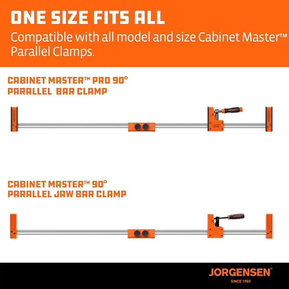 Jorgensen Parallel Clamp Extender Aluminum Connector for Cabinet Master Clamp US