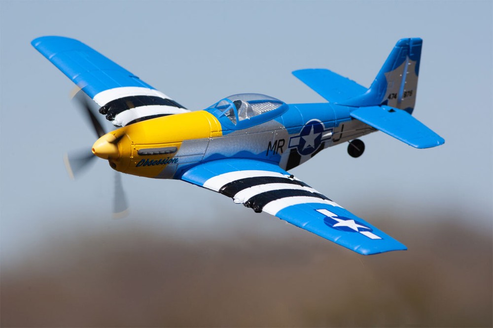 P-51D Mustang Obsession Micro Warbirds RTF RC Airplane w/PASS Stability Assist