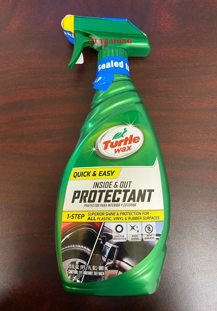 Turtle Wax Car Auto QUICK & EASY Inside Out Plastic Vinyl Protectant ~UV Shield