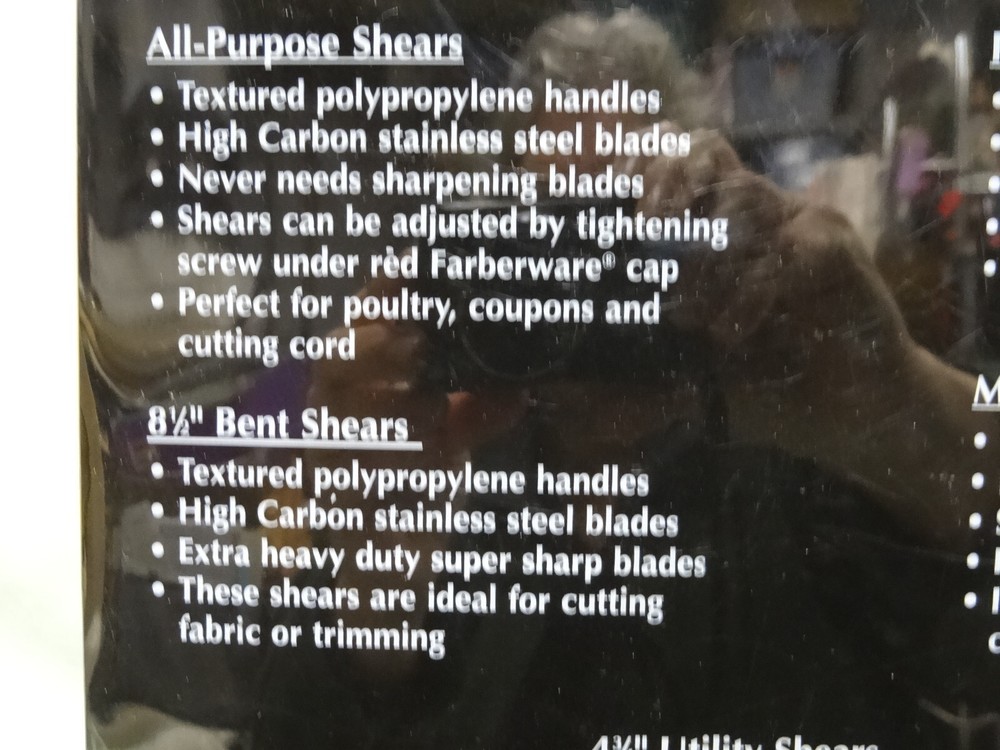 Scissors FARBERWARE 5 Piece Shears Set,Boxed Classic Series,NEW, Dishwasher Safe