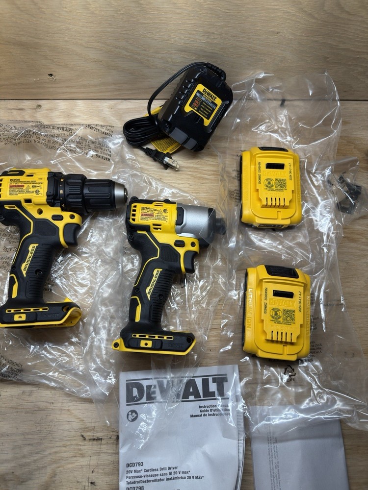 DEWALT 20V MAX 2-Tool Brushless Power Tool Combo Kit with Soft Case