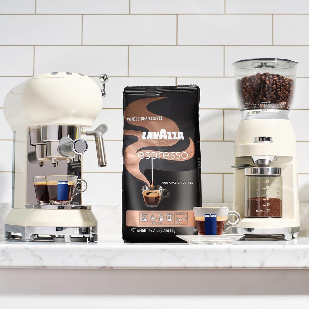 Espresso Whole Bean Coffee Medium Roast 100% Arabica 2.2 Lb Bag