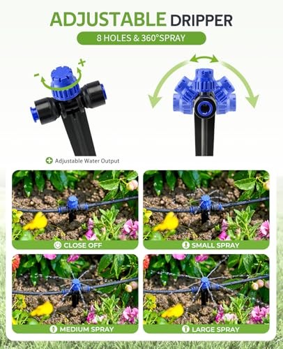 Garden Watering System, Drip Irrigation Kits for Plants, New Quick 50FT