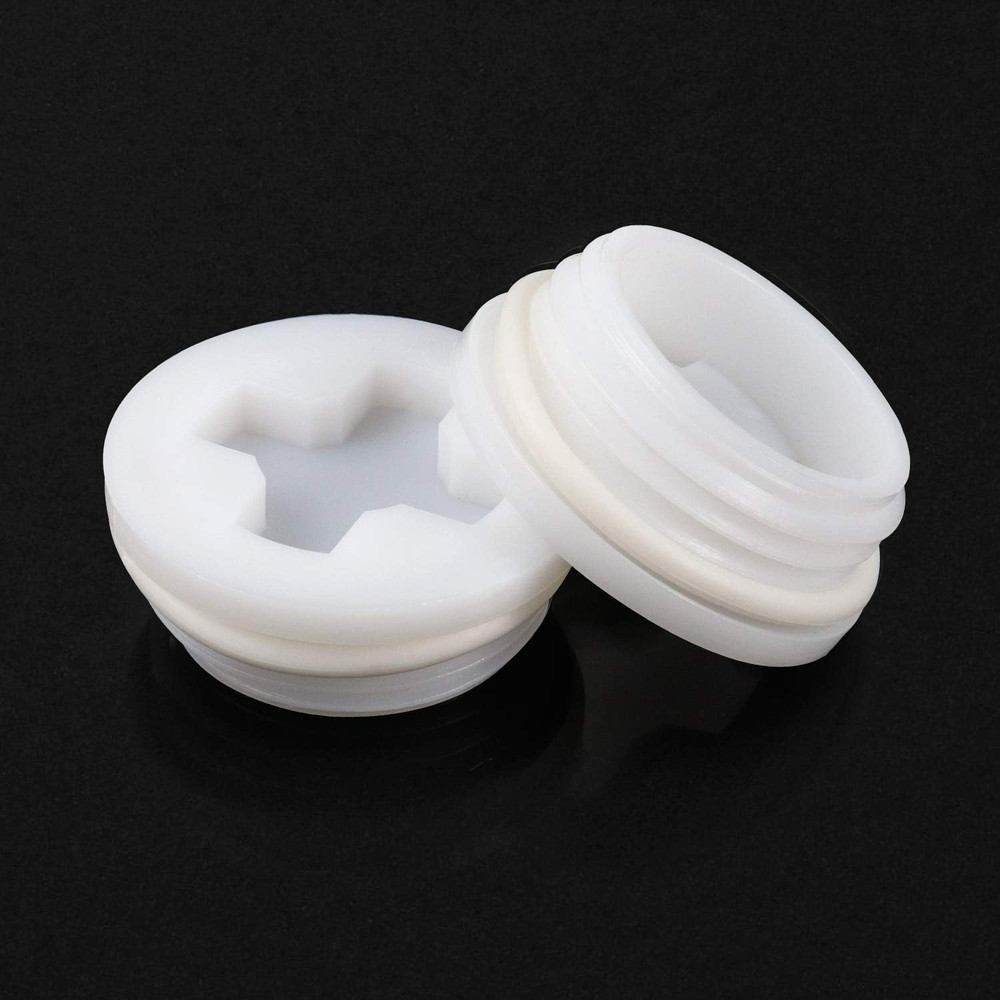 2" Bung Cap, 4 PCS Poly Buttress Drum Bung for 55 Gallon Plastic Drum, Course Th