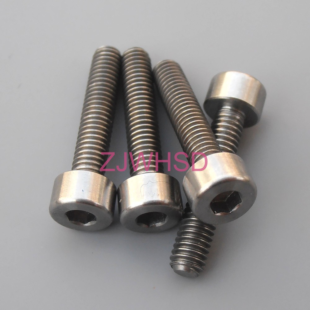 4pcs M4 x 20 Ti Titanium Screw Bolt Allen hex Socket Cap head / Aerospace Grade