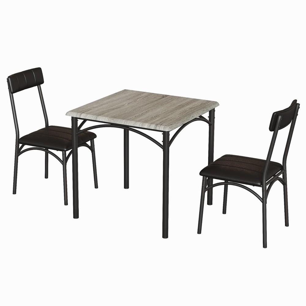 🔥Dining Table Set for 2 3-Piece Kitchen Table and Upholstered Chairs Apartment