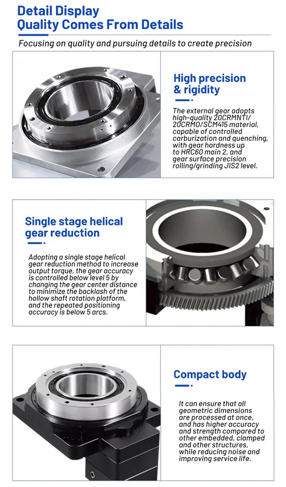 4th Axis Motorized Hollow Rotating Platform Indexing Rotary Can Replace DD MOTOR