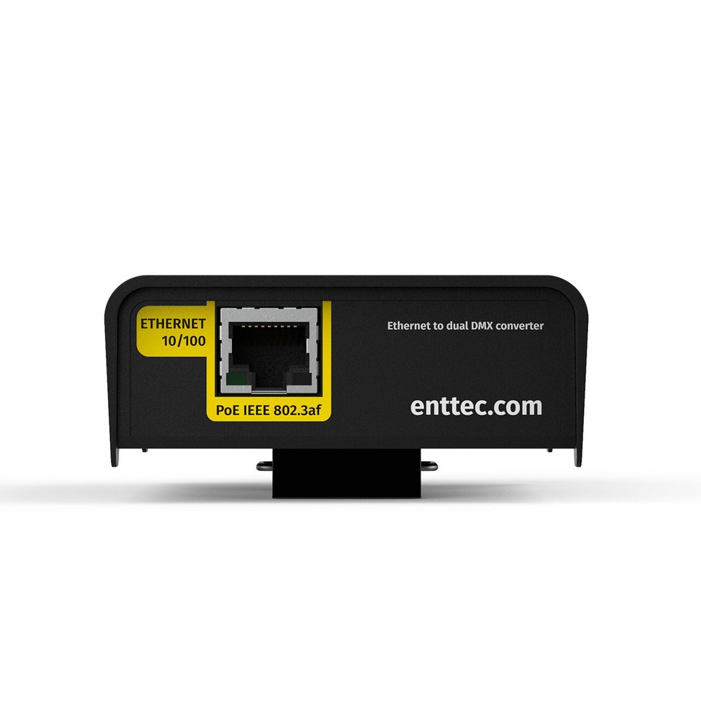 ENTTEC 71030 DIN Ethergate POE 2 Universe Ethernet to Dual DMX/RDM