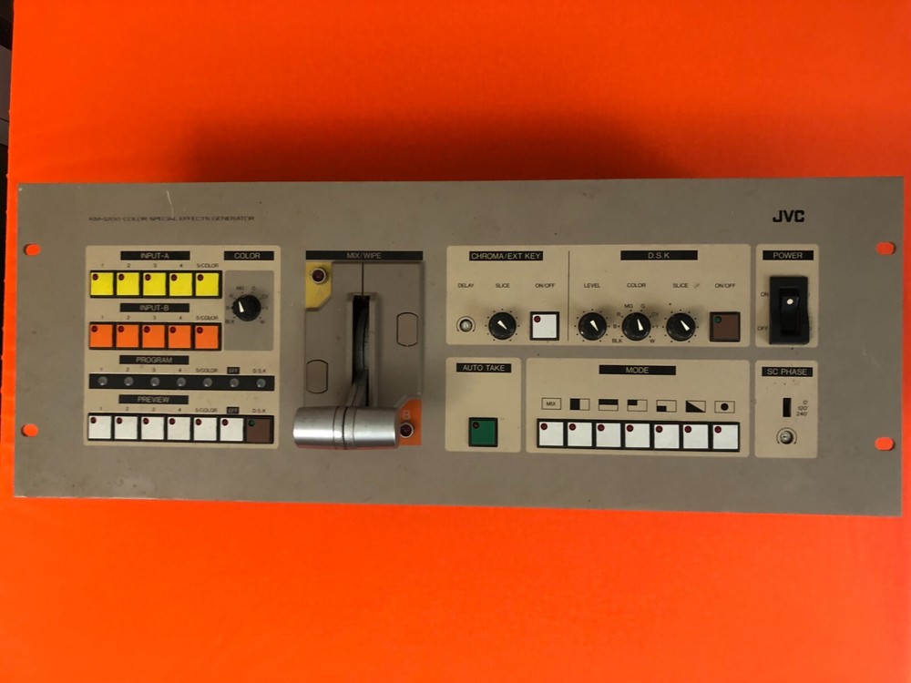 JVC KM-1200 Color Special Effects Generator / POWERS UP / UNTESTED