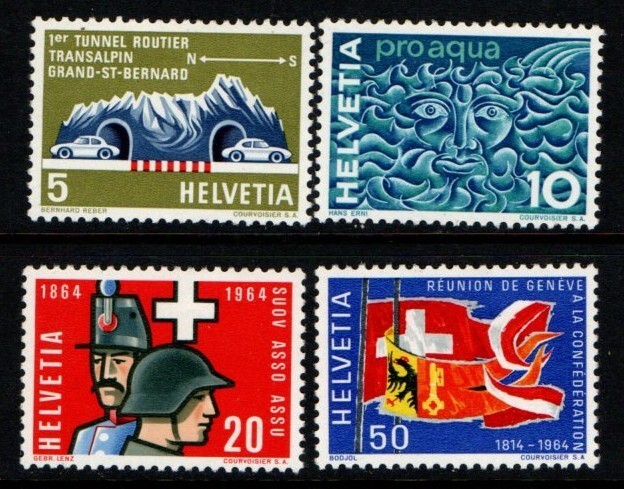 Switzerland 1964 Publicity issue Events SG687-90 MNH