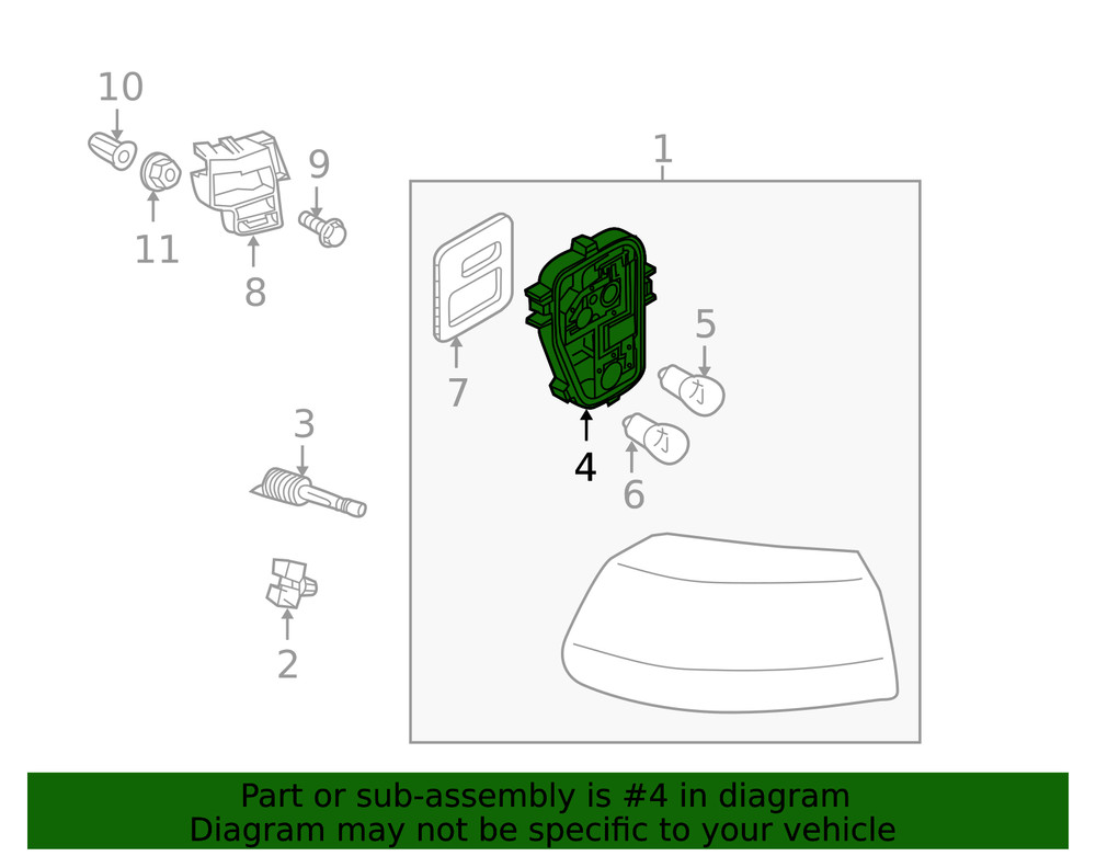 Genuine Volkswagen Socket Plate 5K0-945-257