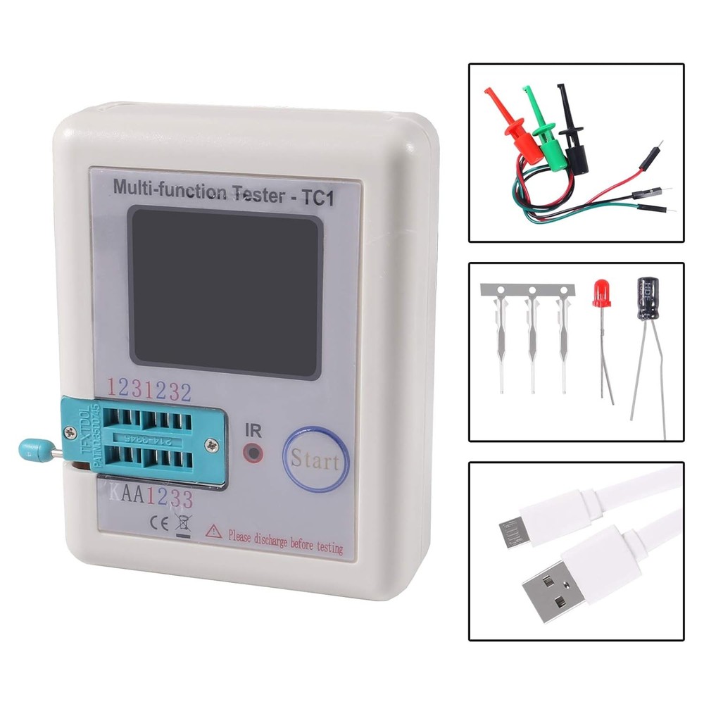 LCR TC1 TFT Transistor Tester Diode Triode Capacitor Resistor MOSFET